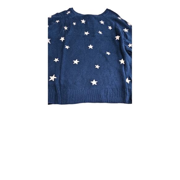 New with Tags Umgee Star Hand Stamped Round Neck Pullover Sweater - Picture 8 of 9